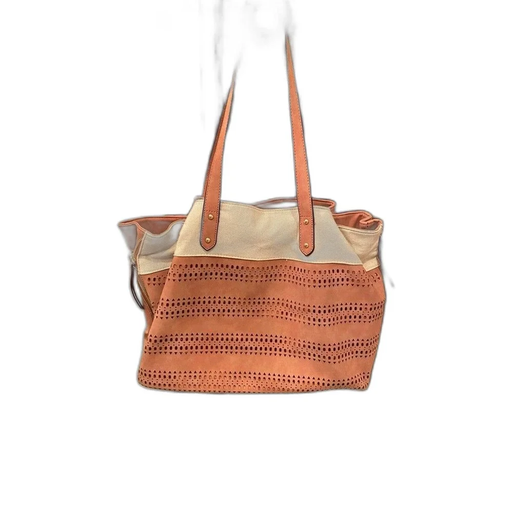 New Shoulder Bag Gramercy & Grand Tote BoHo Purse TONS of Storage Laptop Vegan‎